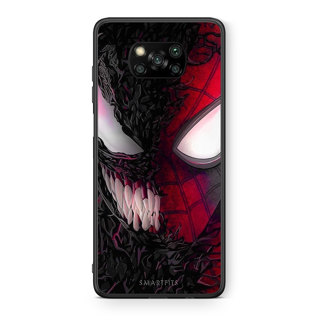 Θήκη Xiaomi Poco X3 SpiderVenom PopArt από τη Smartfits με σχέδιο στο πίσω μέρος και μαύρο περίβλημα | Xiaomi Poco X3 SpiderVenom PopArt case with colorful back and black bezels