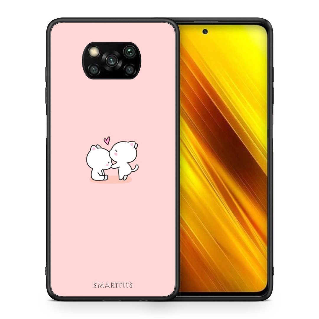 Θήκη Xiaomi Poco X3 Love Valentine από τη Smartfits με σχέδιο στο πίσω μέρος και μαύρο περίβλημα | Xiaomi Poco X3 Love Valentine case with colorful back and black bezels
