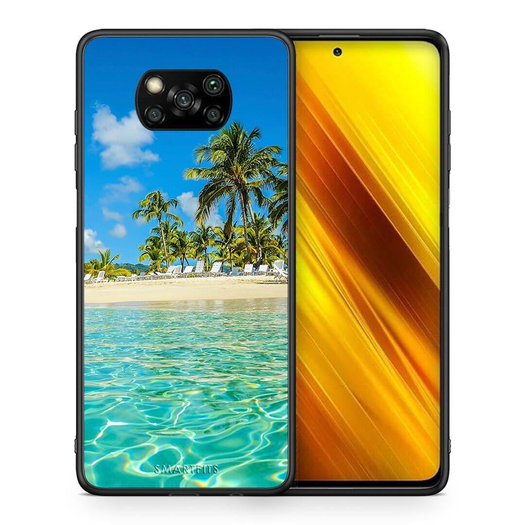 Θήκη Xiaomi Poco X3 Tropical Vibes από τη Smartfits με σχέδιο στο πίσω μέρος και μαύρο περίβλημα | Xiaomi Poco X3 Tropical Vibes case with colorful back and black bezels