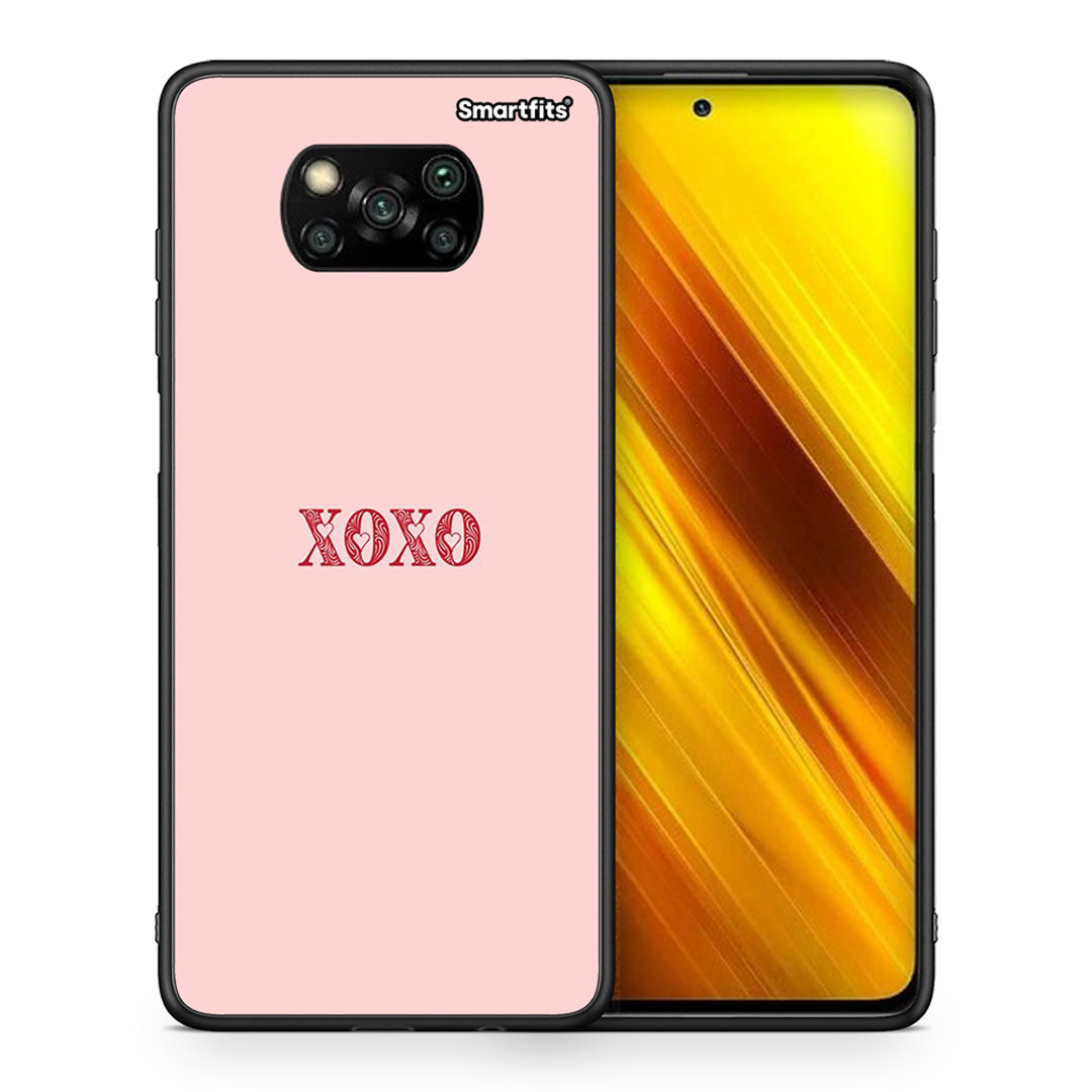 Θήκη Xiaomi Poco X3 XOXO Love από τη Smartfits με σχέδιο στο πίσω μέρος και μαύρο περίβλημα | Xiaomi Poco X3 XOXO Love case with colorful back and black bezels