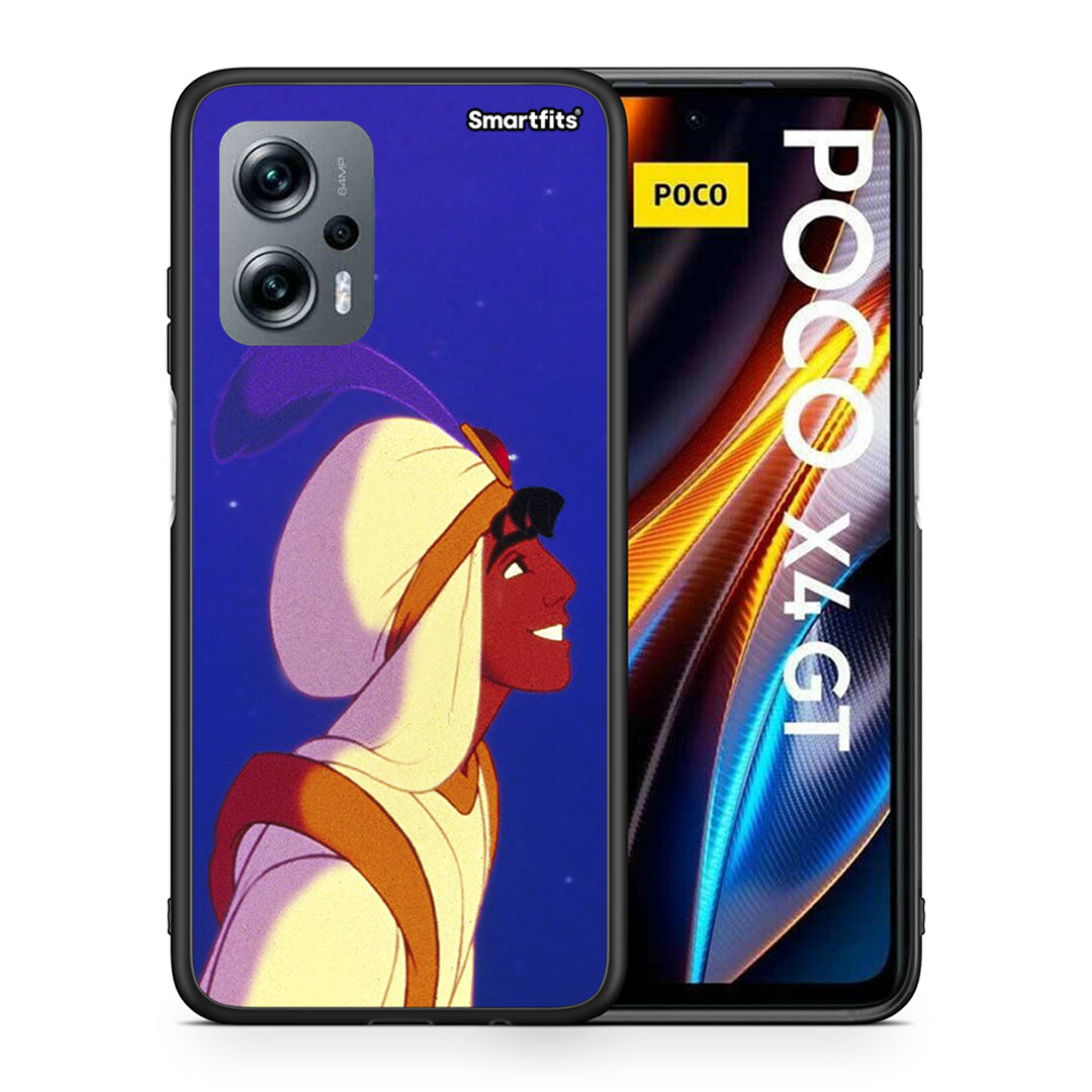 Θήκη Xiaomi Poco X4 GT Alladin And Jasmine Love 1 από τη Smartfits με σχέδιο στο πίσω μέρος και μαύρο περίβλημα | Xiaomi Poco X4 GT Alladin And Jasmine Love 1 case with colorful back and black bezels