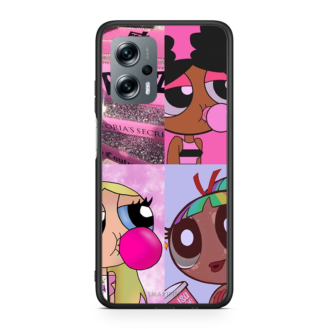 Xiaomi Poco X4 GT Bubble Girls Θήκη Αγίου Βαλεντίνου από τη Smartfits με σχέδιο στο πίσω μέρος και μαύρο περίβλημα | Smartphone case with colorful back and black bezels by Smartfits