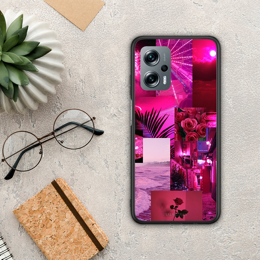 Collage Red Roses - Xiaomi Poco X4 GT case