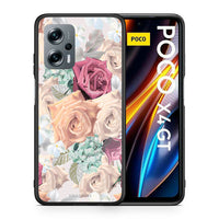 Thumbnail for Θήκη Xiaomi Poco X4 GT Bouquet Floral από τη Smartfits με σχέδιο στο πίσω μέρος και μαύρο περίβλημα | Xiaomi Poco X4 GT Bouquet Floral case with colorful back and black bezels