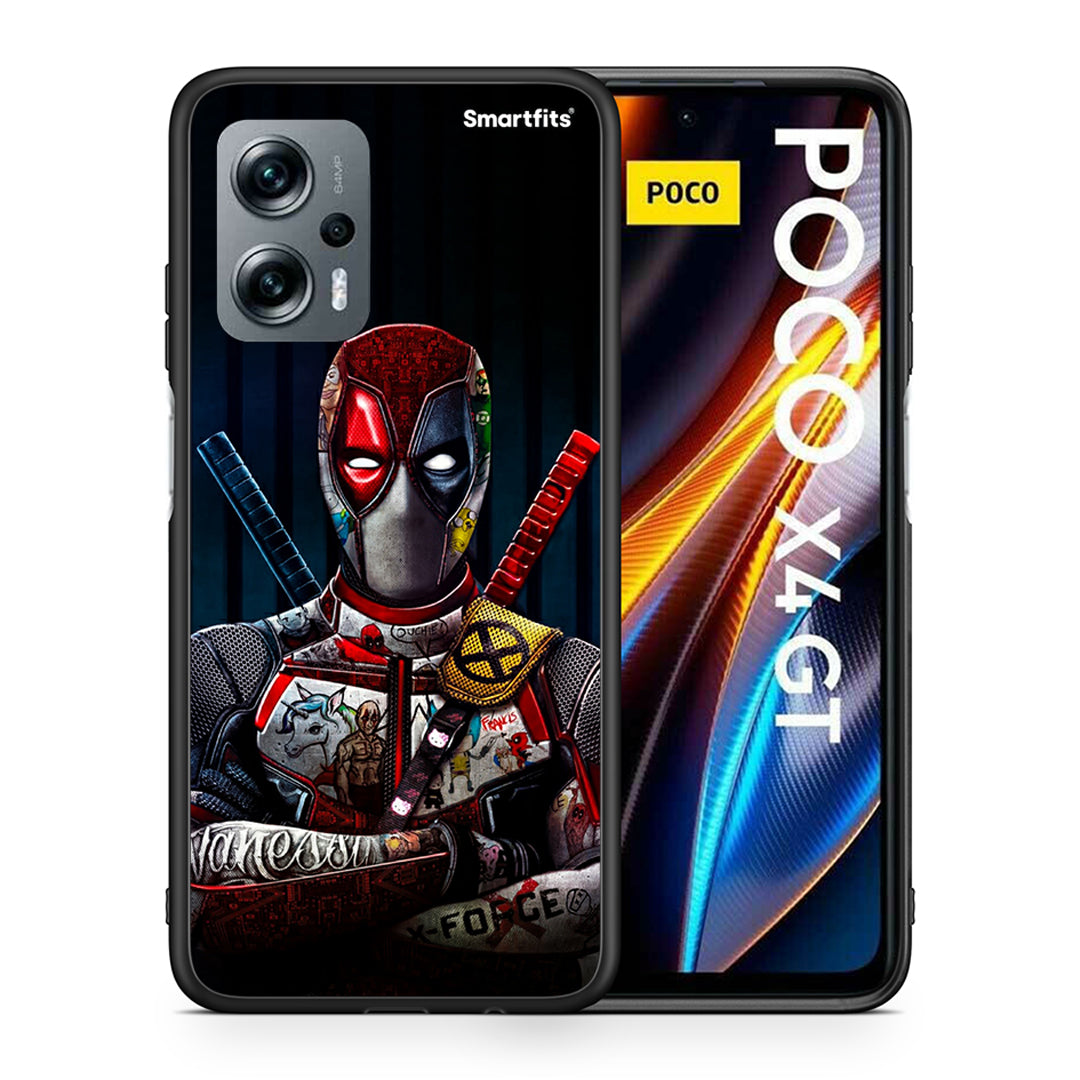 Θήκη Xiaomi Poco X4 GT Funny Guy από τη Smartfits με σχέδιο στο πίσω μέρος και μαύρο περίβλημα | Xiaomi Poco X4 GT Funny Guy case with colorful back and black bezels