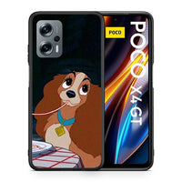Thumbnail for Θήκη Αγίου Βαλεντίνου Xiaomi Poco X4 GT Lady And Tramp 2 από τη Smartfits με σχέδιο στο πίσω μέρος και μαύρο περίβλημα | Xiaomi Poco X4 GT Lady And Tramp 2 case with colorful back and black bezels