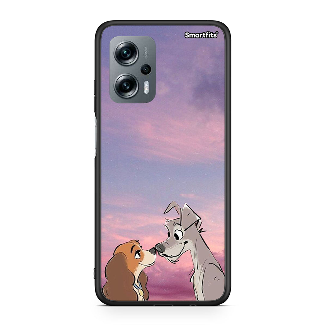 Xiaomi Poco X4 GT Lady And Tramp θήκη από τη Smartfits με σχέδιο στο πίσω μέρος και μαύρο περίβλημα | Smartphone case with colorful back and black bezels by Smartfits