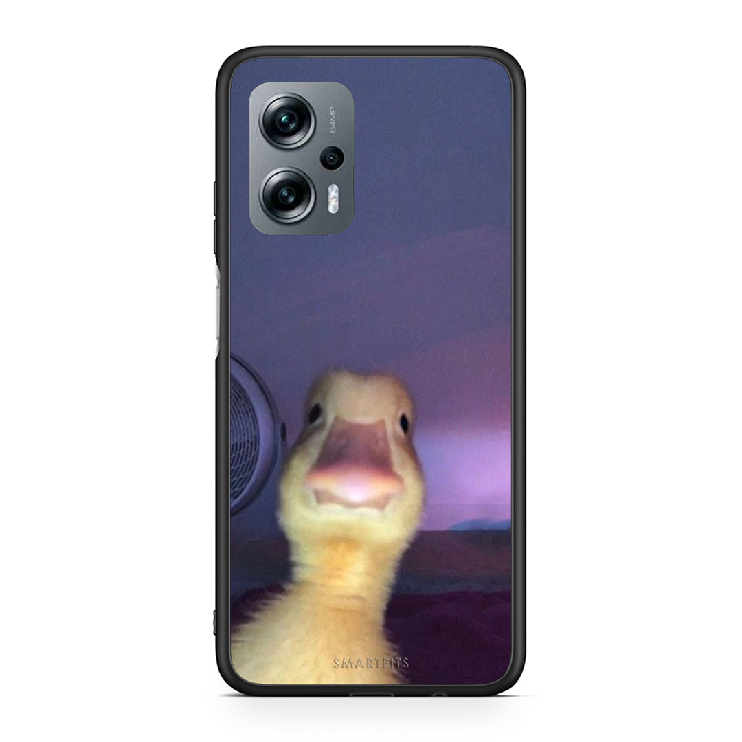 Xiaomi Poco X4 GT Meme Duck θήκη από τη Smartfits με σχέδιο στο πίσω μέρος και μαύρο περίβλημα | Smartphone case with colorful back and black bezels by Smartfits