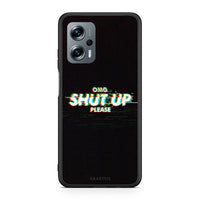 Thumbnail for Xiaomi Poco X4 GT OMG ShutUp θήκη από τη Smartfits με σχέδιο στο πίσω μέρος και μαύρο περίβλημα | Smartphone case with colorful back and black bezels by Smartfits