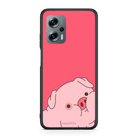 Thumbnail for Xiaomi Poco X4 GT Pig Love 1 Θήκη Αγίου Βαλεντίνου από τη Smartfits με σχέδιο στο πίσω μέρος και μαύρο περίβλημα | Smartphone case with colorful back and black bezels by Smartfits