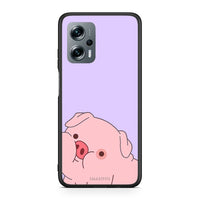 Thumbnail for Xiaomi Poco X4 GT Pig Love 2 Θήκη Αγίου Βαλεντίνου από τη Smartfits με σχέδιο στο πίσω μέρος και μαύρο περίβλημα | Smartphone case with colorful back and black bezels by Smartfits