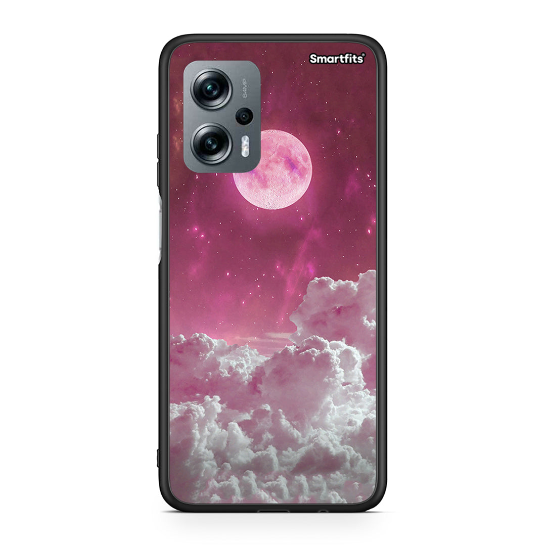 Xiaomi Poco X4 GT Pink Moon θήκη από τη Smartfits με σχέδιο στο πίσω μέρος και μαύρο περίβλημα | Smartphone case with colorful back and black bezels by Smartfits