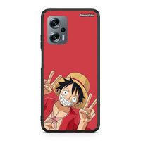 Thumbnail for Xiaomi Poco X4 GT Pirate Luffy θήκη από τη Smartfits με σχέδιο στο πίσω μέρος και μαύρο περίβλημα | Smartphone case with colorful back and black bezels by Smartfits