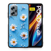 Thumbnail for Θήκη Xiaomi Poco X4 GT Real Daisies από τη Smartfits με σχέδιο στο πίσω μέρος και μαύρο περίβλημα | Xiaomi Poco X4 GT Real Daisies case with colorful back and black bezels
