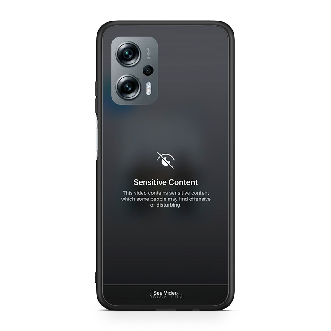 Xiaomi Poco X4 GT Sensitive Content θήκη από τη Smartfits με σχέδιο στο πίσω μέρος και μαύρο περίβλημα | Smartphone case with colorful back and black bezels by Smartfits