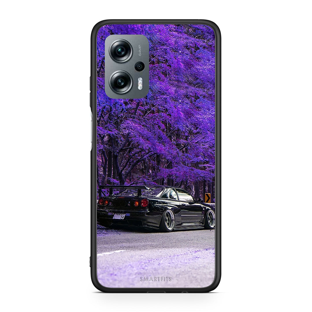 Xiaomi Poco X4 GT Super Car Θήκη Αγίου Βαλεντίνου από τη Smartfits με σχέδιο στο πίσω μέρος και μαύρο περίβλημα | Smartphone case with colorful back and black bezels by Smartfits