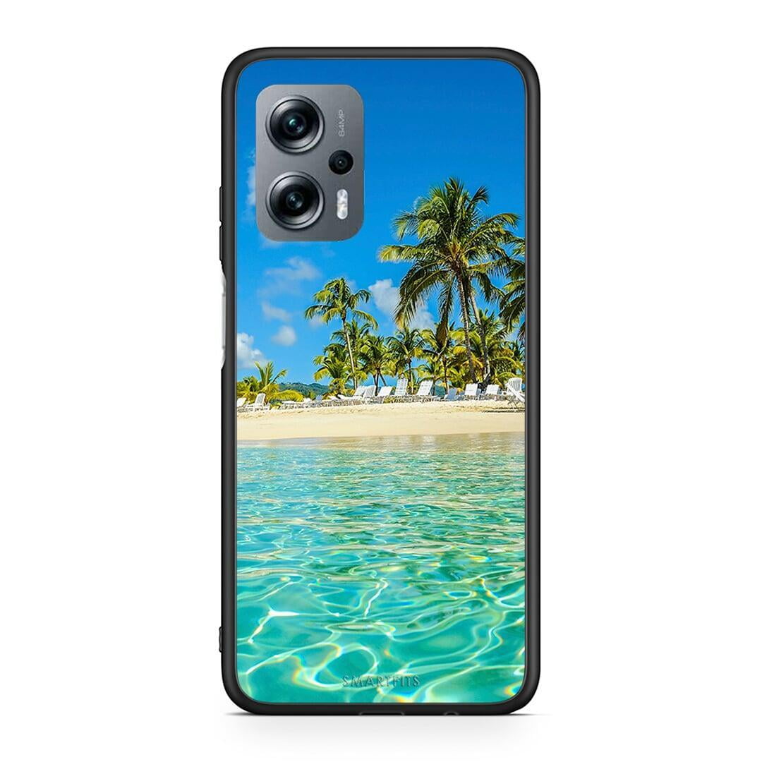 Xiaomi Poco X4 GT Tropical Vibes Θήκη από τη Smartfits με σχέδιο στο πίσω μέρος και μαύρο περίβλημα | Smartphone case with colorful back and black bezels by Smartfits