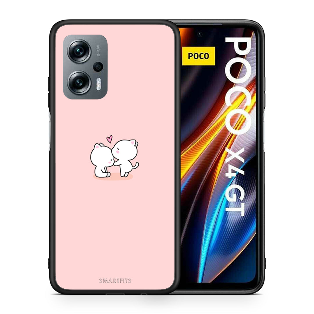 Θήκη Xiaomi Poco X4 GT Love Valentine από τη Smartfits με σχέδιο στο πίσω μέρος και μαύρο περίβλημα | Xiaomi Poco X4 GT Love Valentine case with colorful back and black bezels