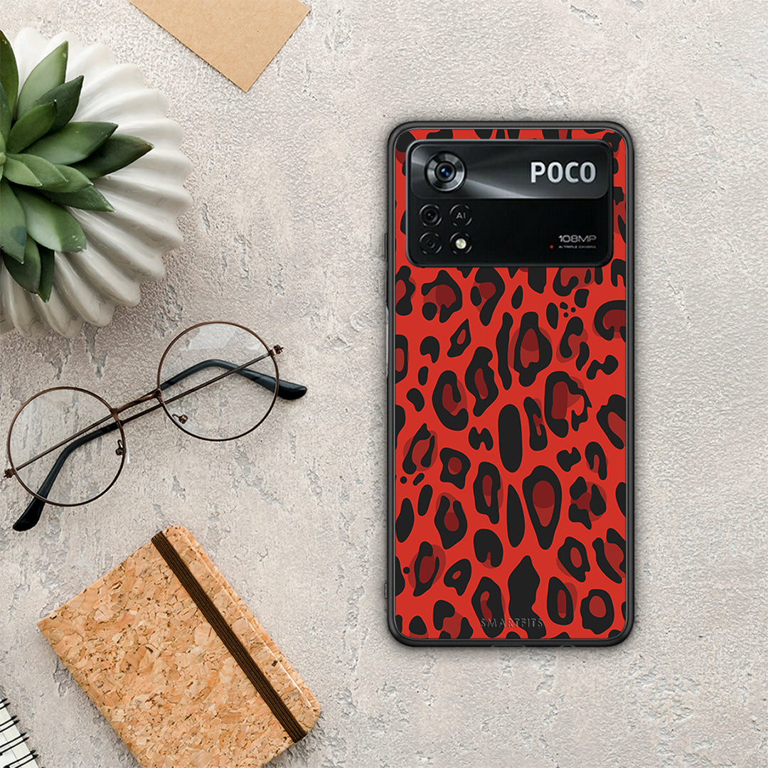 Animal Red Leopard - Xiaomi Poco X4 Pro 5G case