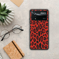 Thumbnail for Animal Red Leopard - Xiaomi Poco X4 Pro 5G case