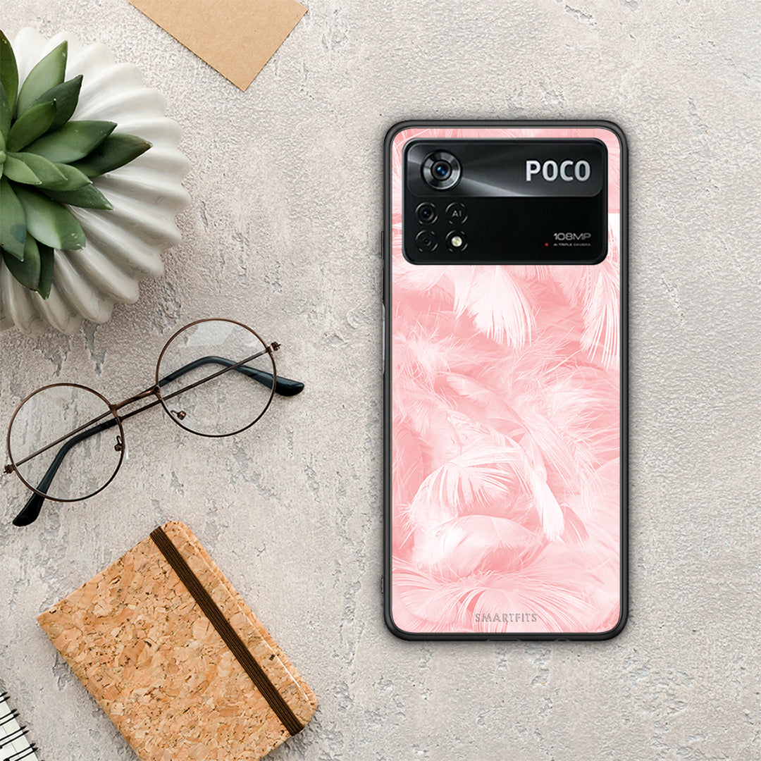Boho Pink Feather - Xiaomi Poco X4 Pro 5G case