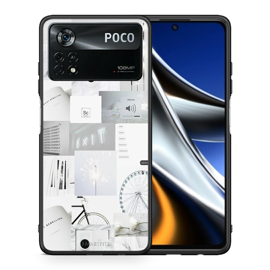 Θήκη Αγίου Βαλεντίνου Xiaomi Poco X4 Pro 5G Collage Make Me Wonder από τη Smartfits με σχέδιο στο πίσω μέρος και μαύρο περίβλημα | Xiaomi Poco X4 Pro 5G Collage Make Me Wonder case with colorful back and black bezels