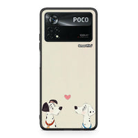 Thumbnail for Xiaomi Poco X4 Pro 5G Dalmatians Love θήκη από τη Smartfits με σχέδιο στο πίσω μέρος και μαύρο περίβλημα | Smartphone case with colorful back and black bezels by Smartfits