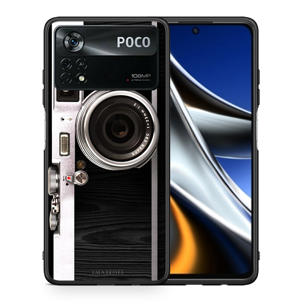 Θήκη Xiaomi Poco X4 Pro 5G Emily In Paris από τη Smartfits με σχέδιο στο πίσω μέρος και μαύρο περίβλημα | Xiaomi Poco X4 Pro 5G Emily In Paris case with colorful back and black bezels