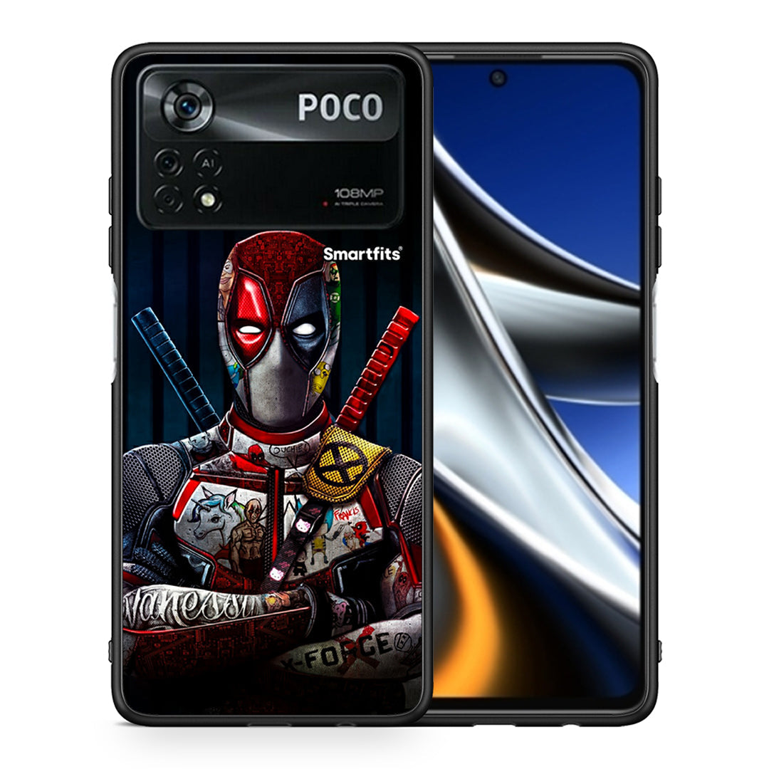 Θήκη Xiaomi Poco X4 Pro 5G Funny Guy από τη Smartfits με σχέδιο στο πίσω μέρος και μαύρο περίβλημα | Xiaomi Poco X4 Pro 5G Funny Guy case with colorful back and black bezels