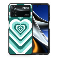 Thumbnail for Θήκη Xiaomi Poco X4 Pro 5G Green Hearts από τη Smartfits με σχέδιο στο πίσω μέρος και μαύρο περίβλημα | Xiaomi Poco X4 Pro 5G Green Hearts case with colorful back and black bezels