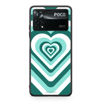 Thumbnail for Xiaomi Poco X4 Pro 5G Green Hearts θήκη από τη Smartfits με σχέδιο στο πίσω μέρος και μαύρο περίβλημα | Smartphone case with colorful back and black bezels by Smartfits