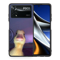 Thumbnail for Θήκη Xiaomi Poco X4 Pro 5G Meme Duck από τη Smartfits με σχέδιο στο πίσω μέρος και μαύρο περίβλημα | Xiaomi Poco X4 Pro 5G Meme Duck case with colorful back and black bezels