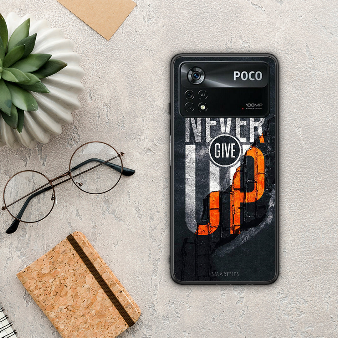 Never Give Up - Xiaomi Poco X4 Pro 5G case