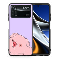 Thumbnail for Θήκη Αγίου Βαλεντίνου Xiaomi Poco X4 Pro 5G Pig Love 2 από τη Smartfits με σχέδιο στο πίσω μέρος και μαύρο περίβλημα | Xiaomi Poco X4 Pro 5G Pig Love 2 case with colorful back and black bezels