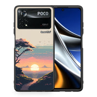 Thumbnail for Θήκη Xiaomi Poco X4 Pro 5G Pixel Sunset από τη Smartfits με σχέδιο στο πίσω μέρος και μαύρο περίβλημα | Xiaomi Poco X4 Pro 5G Pixel Sunset case with colorful back and black bezels