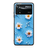 Thumbnail for Xiaomi Poco X4 Pro 5G Real Daisies θήκη από τη Smartfits με σχέδιο στο πίσω μέρος και μαύρο περίβλημα | Smartphone case with colorful back and black bezels by Smartfits