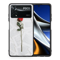 Thumbnail for Θήκη Xiaomi Poco X4 Pro 5G Red Rose από τη Smartfits με σχέδιο στο πίσω μέρος και μαύρο περίβλημα | Xiaomi Poco X4 Pro 5G Red Rose case with colorful back and black bezels