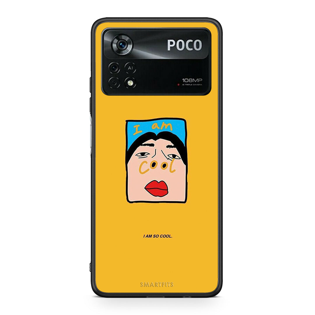 Xiaomi Poco X4 Pro 5G So Cool Θήκη Αγίου Βαλεντίνου από τη Smartfits με σχέδιο στο πίσω μέρος και μαύρο περίβλημα | Smartphone case with colorful back and black bezels by Smartfits