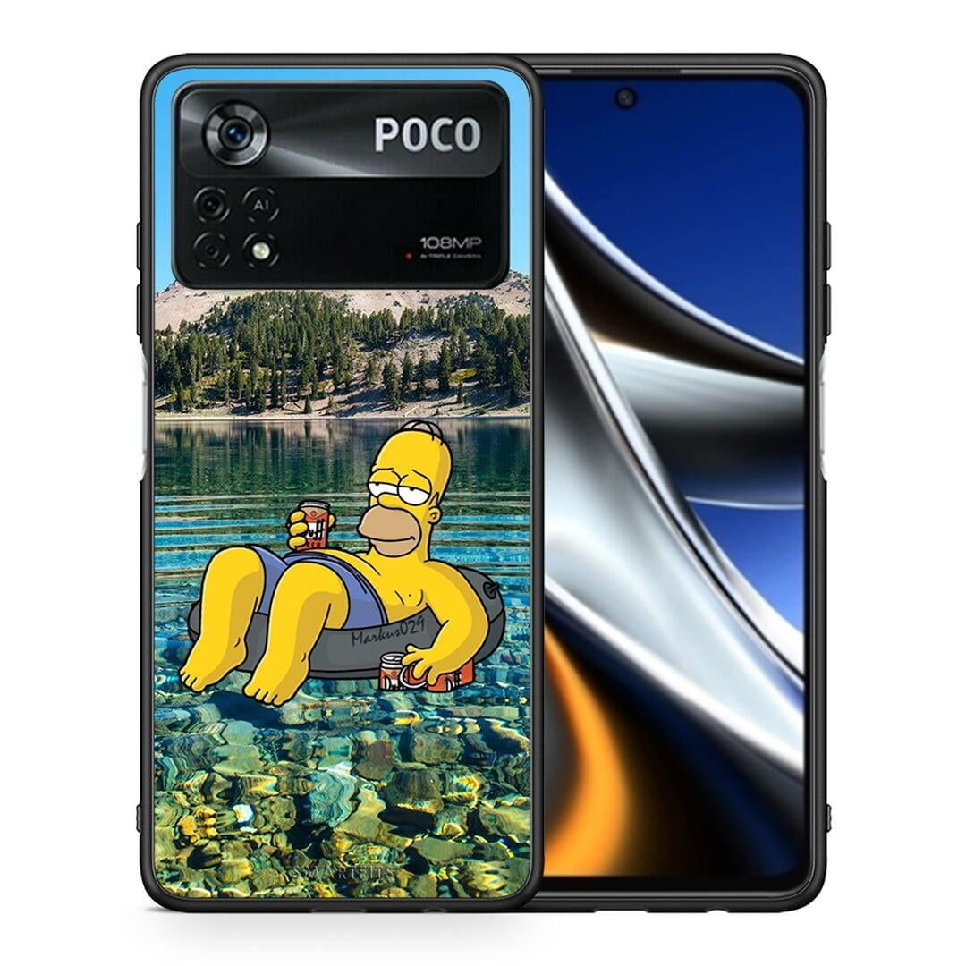 Θήκη Xiaomi Poco X4 Pro 5G Summer Happiness από τη Smartfits με σχέδιο στο πίσω μέρος και μαύρο περίβλημα | Xiaomi Poco X4 Pro 5G Summer Happiness case with colorful back and black bezels