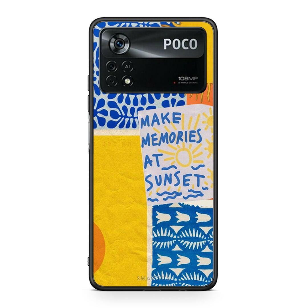 Xiaomi Poco X4 Pro 5G Sunset Memories Θήκη από τη Smartfits με σχέδιο στο πίσω μέρος και μαύρο περίβλημα | Smartphone case with colorful back and black bezels by Smartfits
