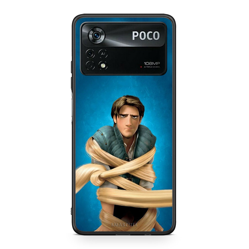 Xiaomi Poco X4 Pro 5G Tangled 1 Θήκη Αγίου Βαλεντίνου από τη Smartfits με σχέδιο στο πίσω μέρος και μαύρο περίβλημα | Smartphone case with colorful back and black bezels by Smartfits