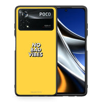 Thumbnail for Θήκη Xiaomi Poco X4 Pro 5G Vibes Text από τη Smartfits με σχέδιο στο πίσω μέρος και μαύρο περίβλημα | Xiaomi Poco X4 Pro 5G Vibes Text case with colorful back and black bezels