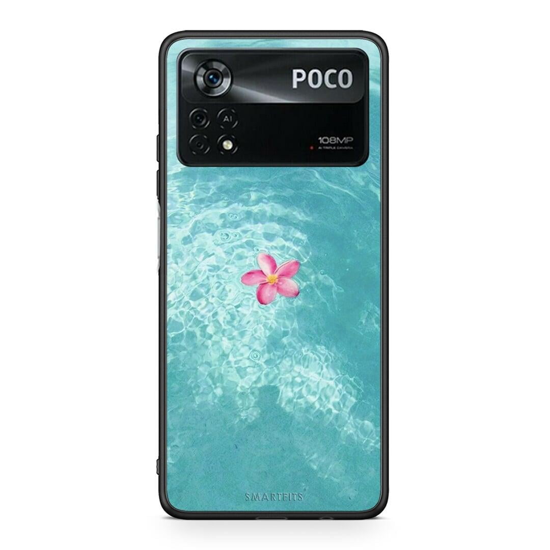 Xiaomi Poco X4 Pro 5G Water Flower Θήκη από τη Smartfits με σχέδιο στο πίσω μέρος και μαύρο περίβλημα | Smartphone case with colorful back and black bezels by Smartfits