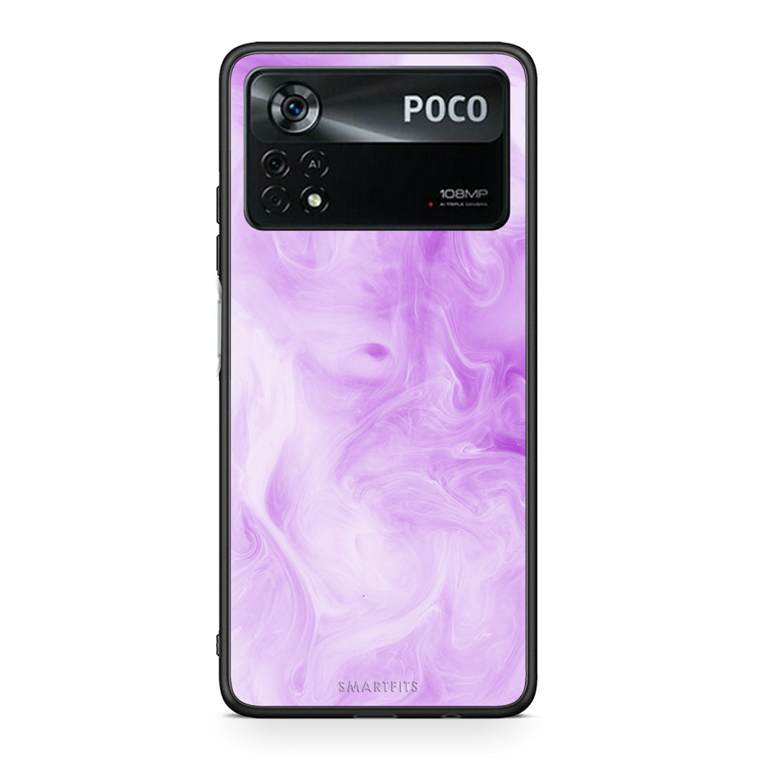 99 - Xiaomi Poco X4 Pro 5G Watercolor Lavender case, cover, bumper