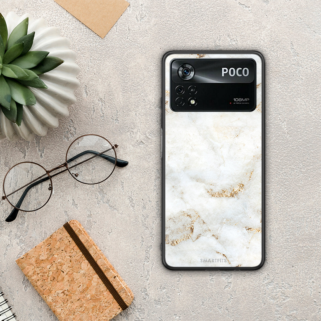 White Gold Marble - Xiaomi Poco X4 Pro 5G case