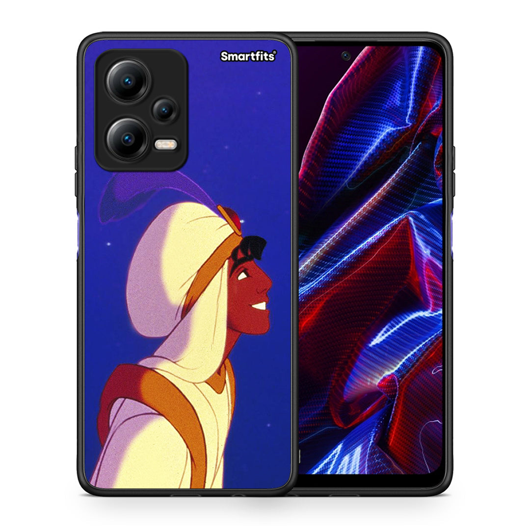 Θήκη Xiaomi Poco X5 5G Dual Alladin And Jasmine Love 1 από τη Smartfits με σχέδιο στο πίσω μέρος και μαύρο περίβλημα | Xiaomi Poco X5 5G Dual Alladin And Jasmine Love 1 Case with Colorful Back and Black Bezels