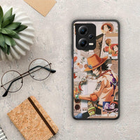 Thumbnail for Θήκη Xiaomi Poco X5 5G Dual / Redmi Note 12 5G Anime Collage από τη Smartfits με σχέδιο στο πίσω μέρος και μαύρο περίβλημα | Xiaomi Poco X5 5G Dual / Redmi Note 12 5G Anime Collage Case with Colorful Back and Black Bezels