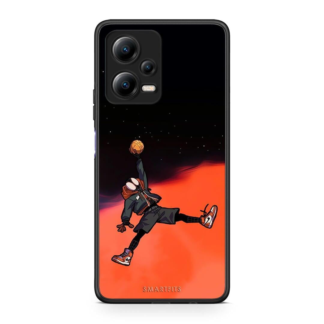 Θήκη Xiaomi Poco X5 5G Dual / Redmi Note 12 5G Basketball Hero από τη Smartfits με σχέδιο στο πίσω μέρος και μαύρο περίβλημα | Xiaomi Poco X5 5G Dual / Redmi Note 12 5G Basketball Hero Case with Colorful Back and Black Bezels