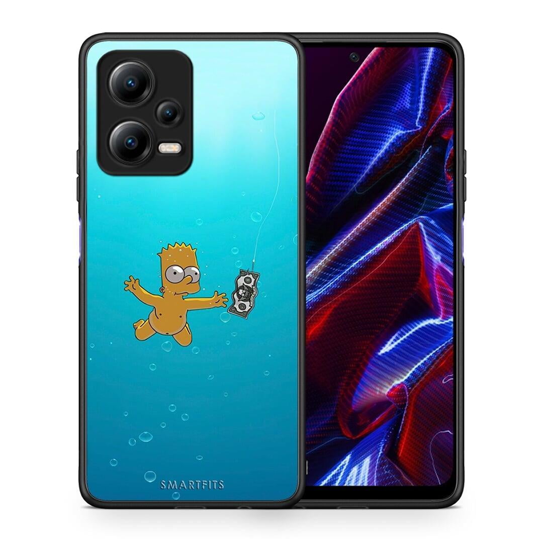 Θήκη Xiaomi Poco X5 5G Dual / Redmi Note 12 5G Chasing Money από τη Smartfits με σχέδιο στο πίσω μέρος και μαύρο περίβλημα | Xiaomi Poco X5 5G Dual / Redmi Note 12 5G Chasing Money Case with Colorful Back and Black Bezels