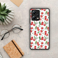 Thumbnail for Θήκη Xiaomi Poco X5 5G Dual / Redmi Note 12 5G Cherry Summer από τη Smartfits με σχέδιο στο πίσω μέρος και μαύρο περίβλημα | Xiaomi Poco X5 5G Dual / Redmi Note 12 5G Cherry Summer Case with Colorful Back and Black Bezels